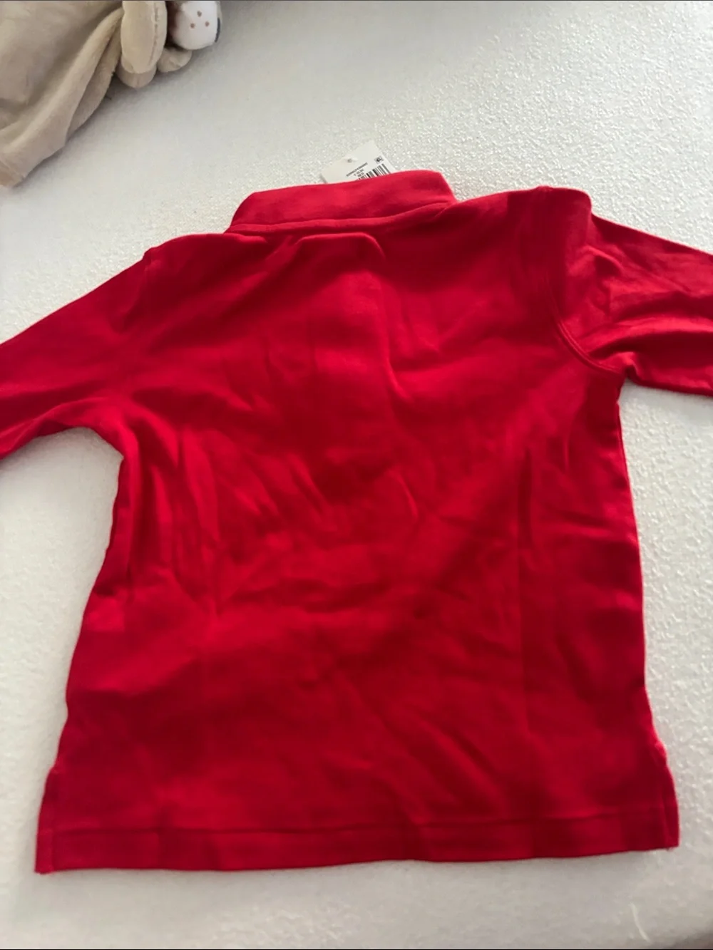 Ralph Lauren Kids Red Half-Zip Polo Sweatshirt